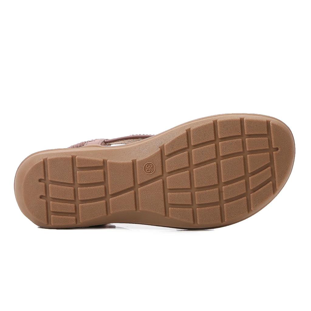 Fashion High quality retro sandals women  new casual comfortable flat sandals summer gladiator shoes