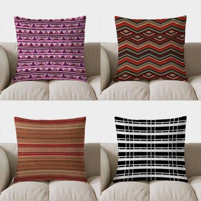 Home Decor Geometric Pattern Pillow Cover Pattern Cushion Cover Suitable for Sofa Bedroom Car Pillow Cover