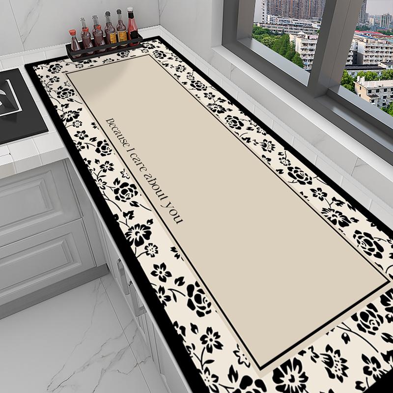 Washable, no-wash kitchen countertop protector, waterproof, oil-proof, heat-insulating, simple table mat, non-slip mat