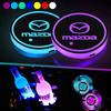 7 Color LED Cup Holder Mat Ambient Lighting Glow Coaster For Mazda 2 3 6 CX5 CX30 K CX50 CX4 MX5 CX8 CX7 CX9 CX3 BT50