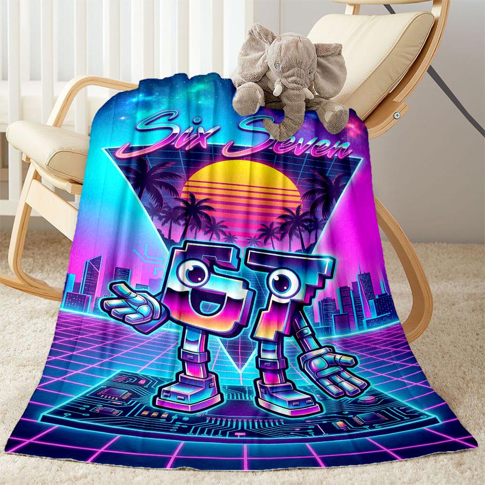 Sixty-seven Blanket,Suitable for sofas, offices, travel, living rooms, Gifts to relatives and friends, Blanket,Suitable for all seasons.