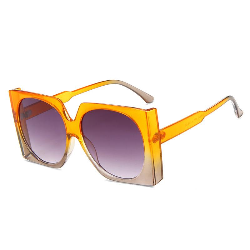 Stylish Large Frame Sunglasses New Style Thick Edge Square Lens Sunglasses