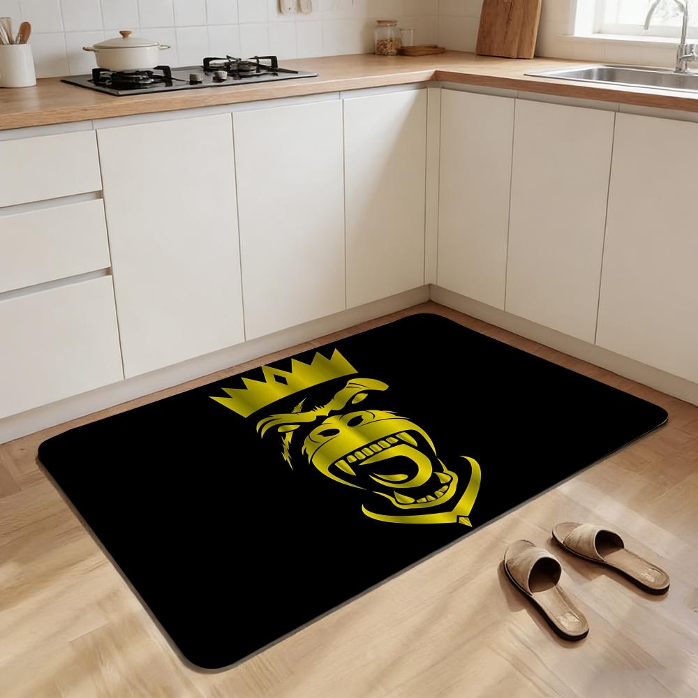 

Fashion A-Ape Head Floor Mat Non-slip Quick-dry Diatomaceous Earth Bath Mat, Absorbent Doormat 50cm x 80cm
