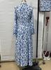 2025 Hot-Selling European & American Floral Long-Sleeve Dress