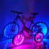 2026 New Colorful LED Wheel Lights Front and Rear Spoke Lights Cycling Decoration Tire Strip Light Accessories Bicycle Lights