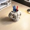 Eco-friendly Desk Decor 3D Printed Pen Holder, Bodybuilder Torso Shape, Muscular Fitness Macho Muscle Accessory Organizer, Creative Desktop
