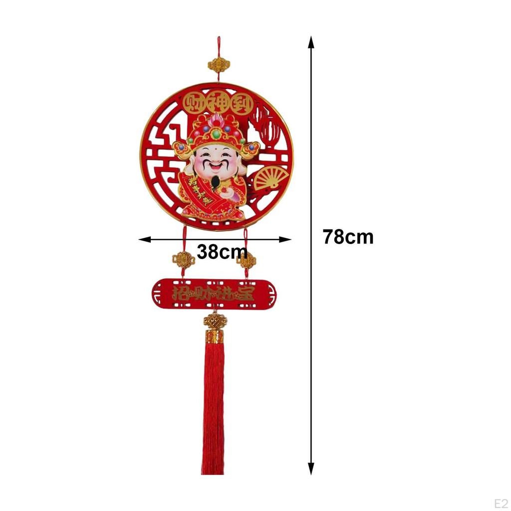 Chinesische Jahresdekoration Wanddeko Glücksbringer Hängender Gott des Reichtums für