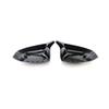 1 Pair Side Rearview Wing Mirror Cover Caps Gloss Black 51162182697 51162182698 for BMW X5 X6 E70 E71 2008-2013