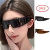 2Pcs/Set Fashion Hairband Sunglasses For Women Trendy Outdoor Accessory Sun Glasses Vacation Photography Eyeglasses UV400