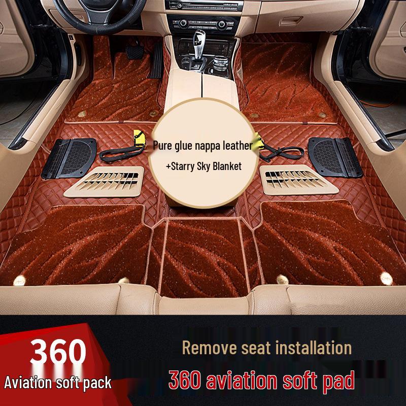 Compatible with Kaiyi Showjet Pro: 360° Aviation Soft Package Floor Mats, Easy Seat Installation & Disassembly