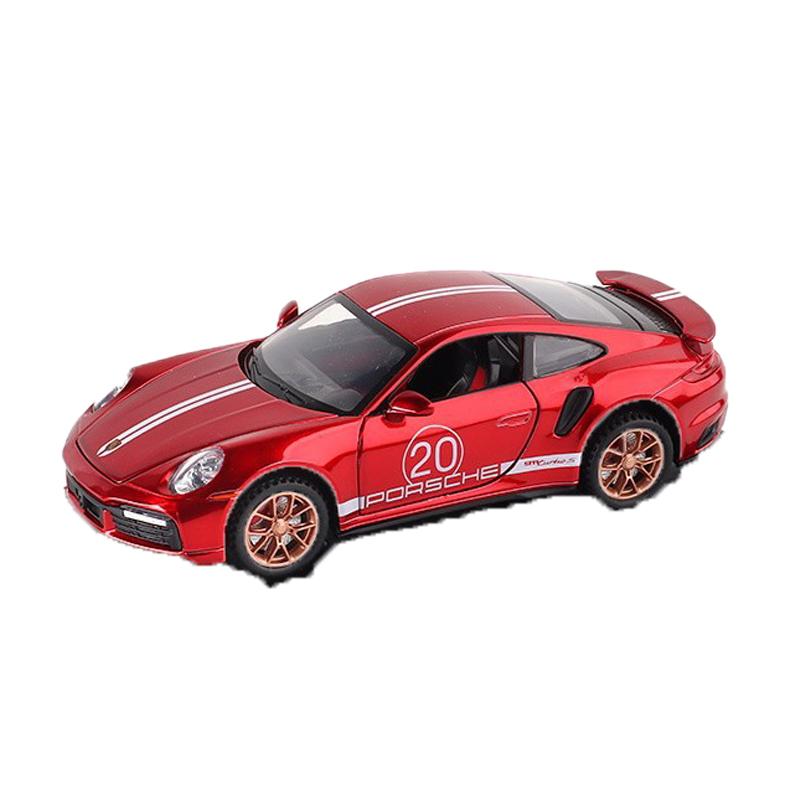 Simulation 1/32 Scale Porsche 911 Turbo S Alloy Racing Car Diecast Metal Model Children's Toy Kids Gift Birthday Present for Boys