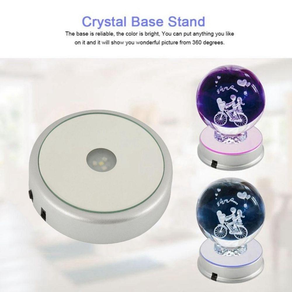 Glass Internal Laser Trophy Figurine Display Lamp Bases Stand Base Crystal Base Lamp Holder