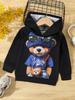 Boys' Daily Casual Cartoon Printed Hoodie, Thin for Spring and Autumn