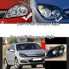 For OPEL ASTRA H 2004-2010 Left+Right Side Front Headlight Lens Cover Clear Headlamp Cover Shell Transparent Lampshade