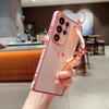 For Samsung Galaxy S26 Ultra Case Wristband Kickstand Electroplated Love Heart TPU Phone Cover Finger Holder
