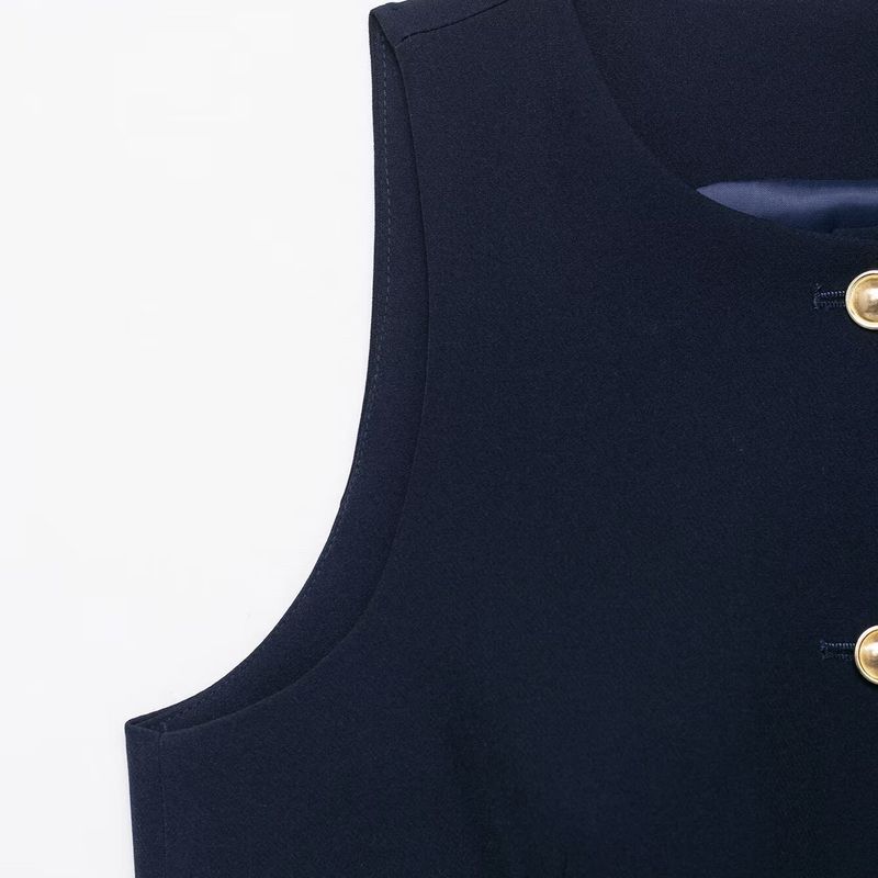 Kaslead New Women Clothes Western Style Fancy Trim Vest Leisure Shorts 8142656 8140656