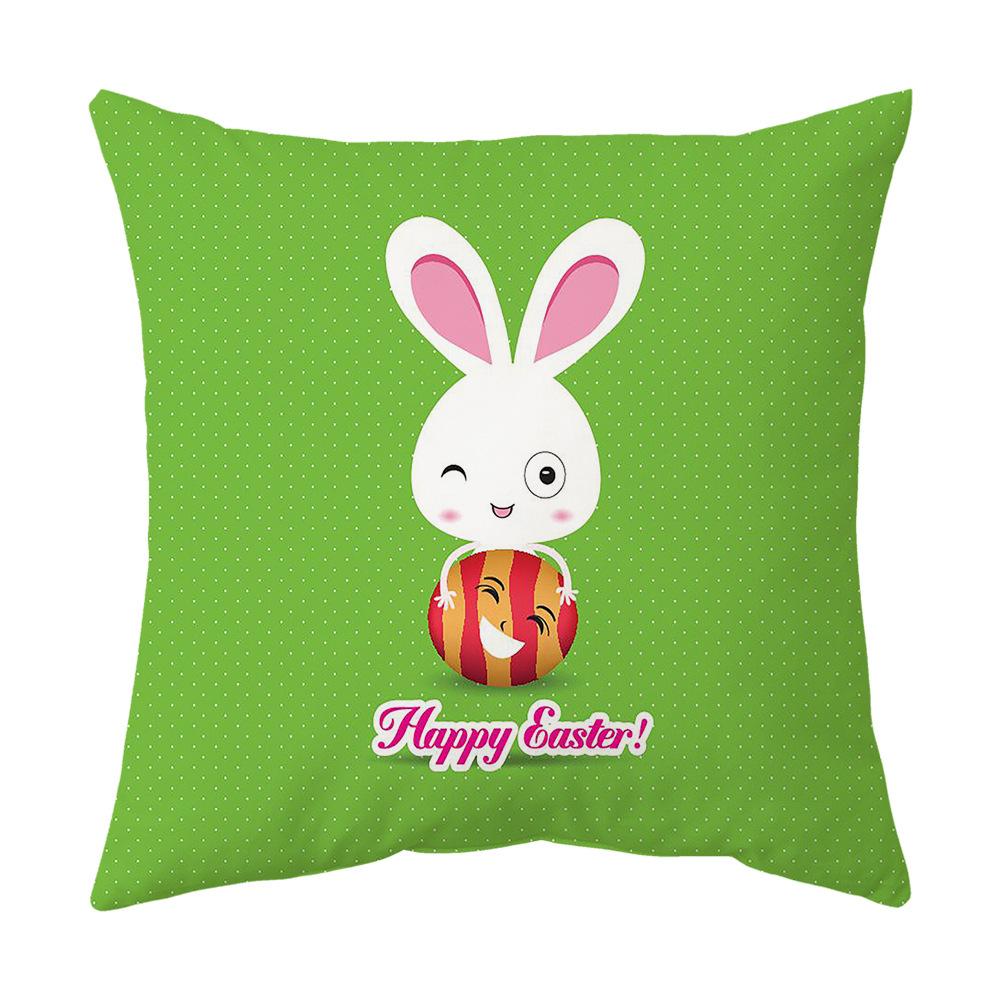 Easter Pillow Cover Cartoon Sofa Cushion Cover Office Waist Cushion Cover