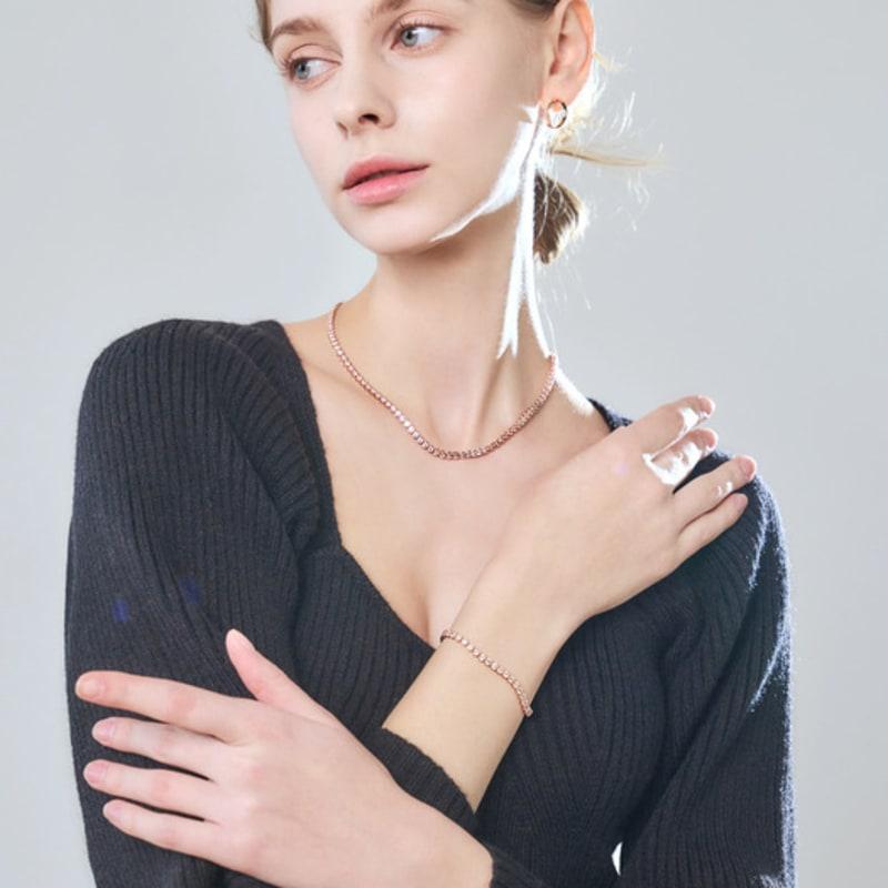 ELLE Schmuck Klassisches Tennisarmband ELBRBB085