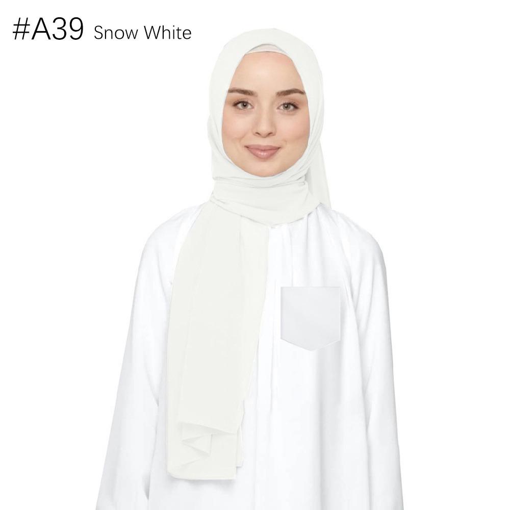 

Высококачественный этнический жемчужный шифоновый платок и шаль 75x180 cm