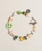 Towtow Archive Peace Mark Symbol Bracelet Leaf Green
