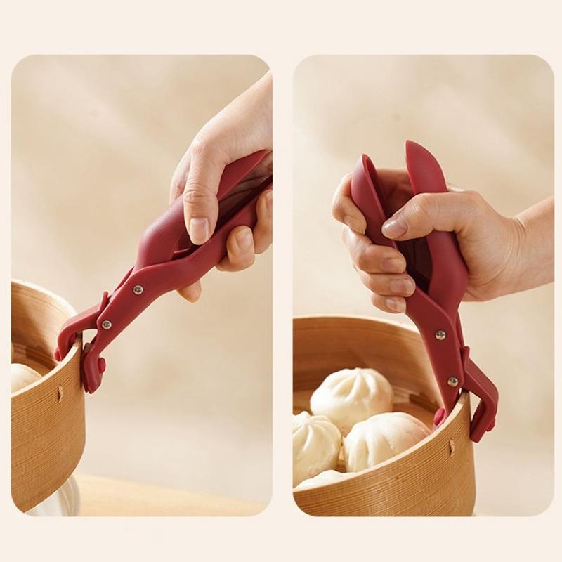 Anti-Scald Clip Silicone Kitchen Anti Scald Plate Bowl Dish Pot Holder Anti-Hot Clip Lifter Kitchen Accessories Gadget
