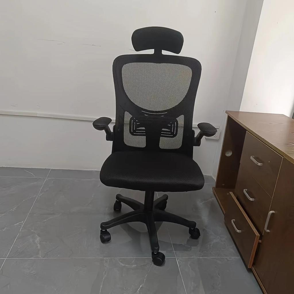 Home office chair, gaming chair, equipped with adjustable headrest, lumbar support, and reversible armrests - load capacity 85kg