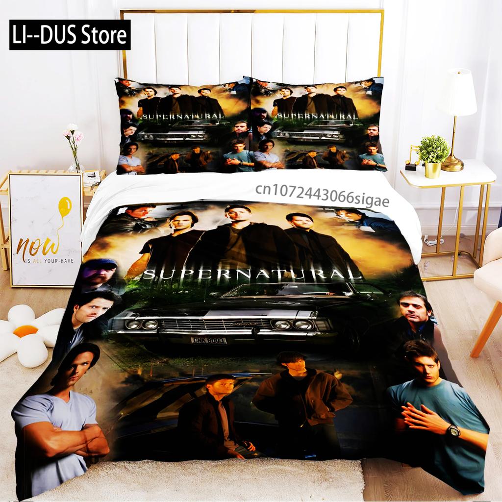 2024 Personality Supernaturalbed Sheet Duvet Pillowcase Bed Sheet Three Piece Bedding Soft Quilt