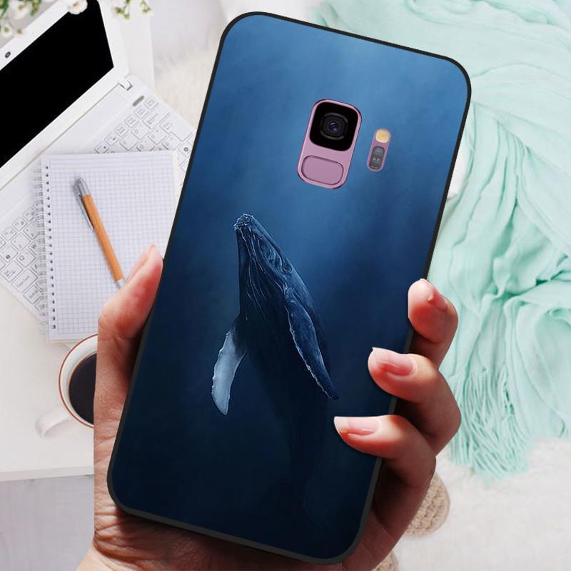 

For Samsung S9 / S8 Plus Case TPU Soft Silicone Cute Cat Back Phone Cases for Samsung Galaxy S9+ / S8 Cover Black Bumper S 8 Bag Samsung S9