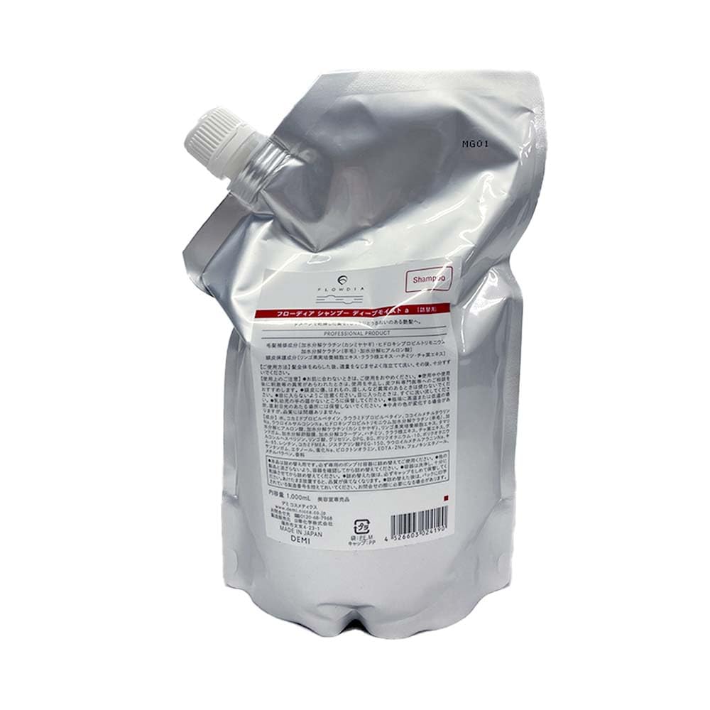

[Demi Cosmetics] Demi Flowdia Shampoo Deep Moist A 1000ml Refill