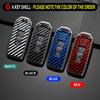 Metal Carbon Grain Car Key Case Cover Shell Fob for VW Volkswagen Touareg 2018 2019 2020 2021 Protection Car Interior Accessory