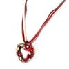Les Trésors De Lily [D9104] - Collier Créateur 'Coeur Féérique' Ivoire Rouge