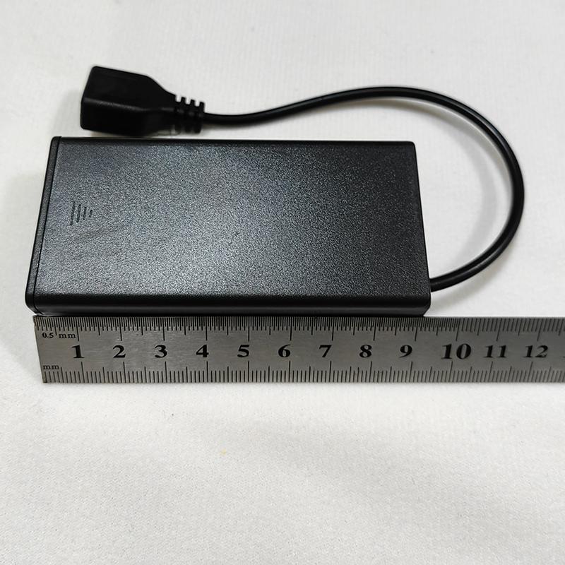 18650 Battery Holder Box 2 Slots Battery Storage Case With Switch & Cover & PH2.0 XH2.54 DC5.5X2.1 USB2.0Terminal Wire