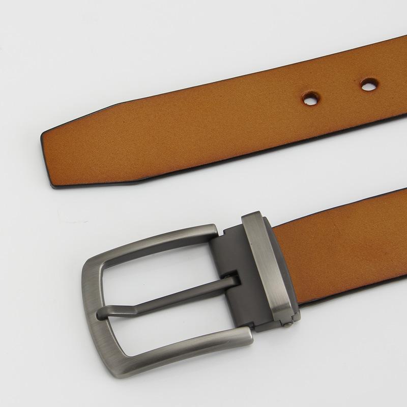 

Мужской желтый ремень с пряжкой-пином из коровьей кожи Цельная ретро коровья кожа Японская пряжка Желтая коровья кожа Корейский универсальный ремень 110-130CM