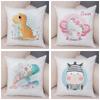 Super Soft Plush Cute Cartoon Giraffe Eleghant Lion Pillow Case Nordic Kids Room Decor Lovely Animal Cushion Cover For Sofa Home