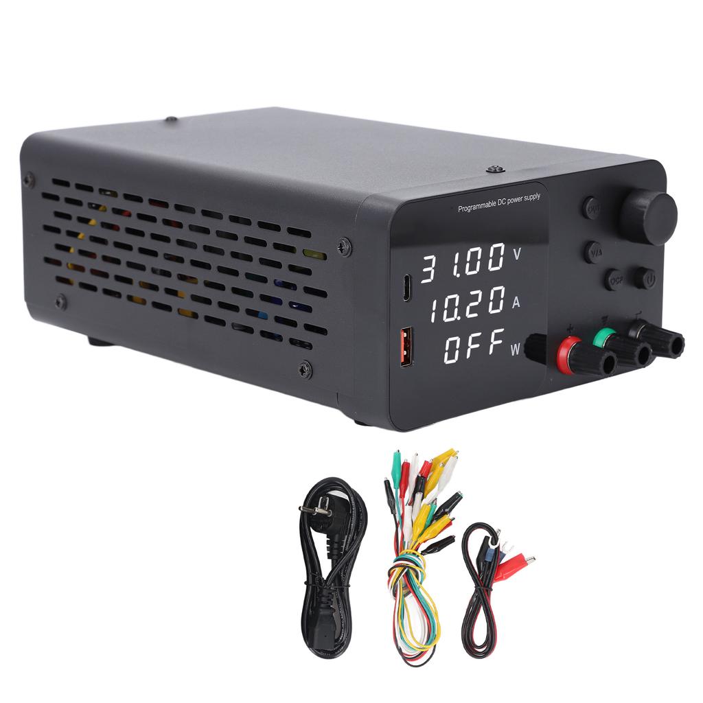 DC Power Supply Variable 0? 0?10A Adjustable Switching Regulated for Lab Bench High Accuracy 4