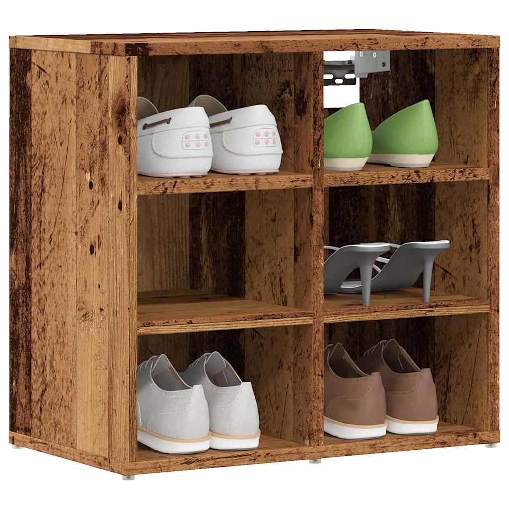 Shoe Cabinets 2 Pcs Vintage Wood Look 52 X 30 X 50 Cm