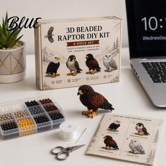 Yetişkinler İçin Boncuk Sanatı Kiti Boncuklu Hayvan DIY Kiti 3D Küçük El İşi Sevimli Örümcek Ahtapot Masa Dekorasyonu Orangutan Kuş Başlangıç Seviyesi Aile Projesi Ev Hafta Sonu