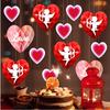 Romance 9.6inch Honeycomb Ball Pendant Paper Three-dimensional Dating ornament Valentine's Day Decoration for 6pcs/set Proposal