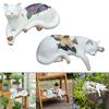 Cat Figurine Resin Crafts Living Room Lifelike Cabinet Desk Home Bookshelf Animals Sculpture Garden Ornament Decorative Statue