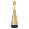 Geometric Candle Holder Aluminum Gold Taper Candlestick Holder Decor for 3cm Candle L 6 X 26.5cm /