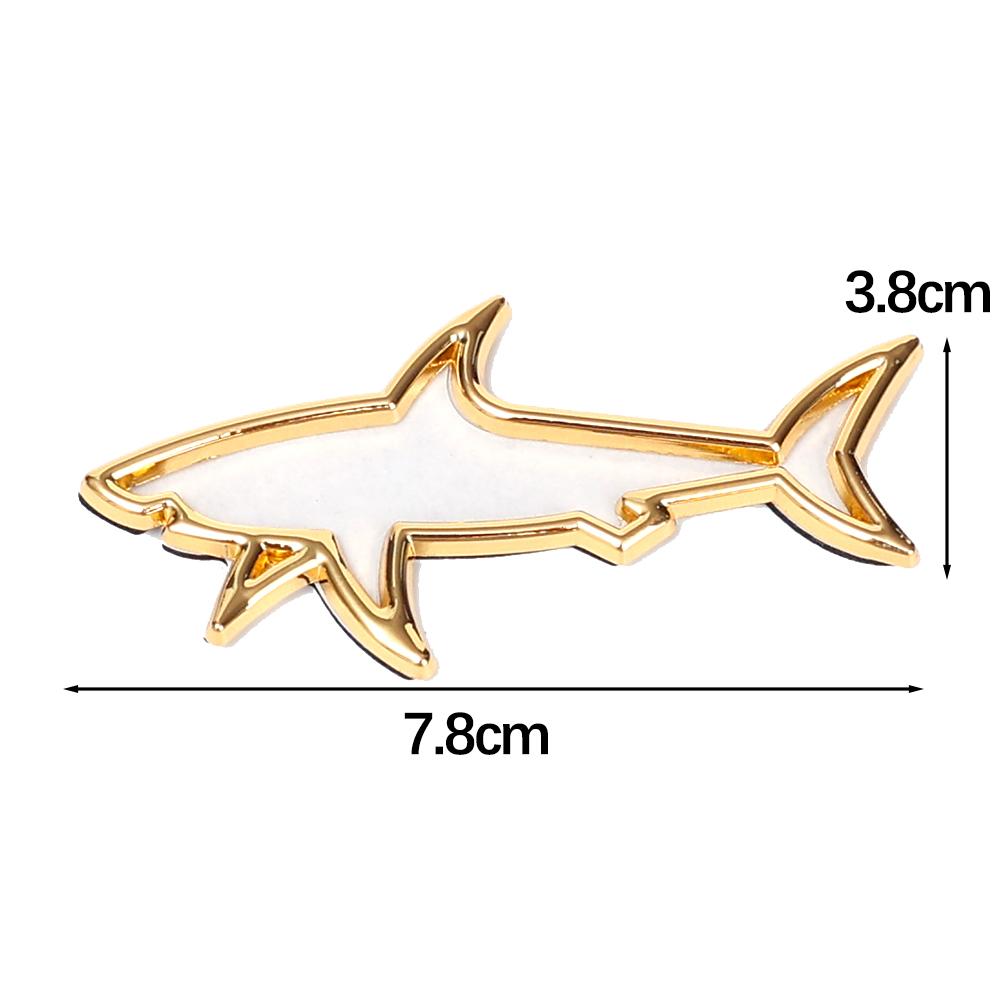 Accesorii Auto - Autocolant Auto Metalic 3D Gol Pește Rechin Emblemă Insignă Decalcomanii Motocicletă Bicicletă Decalcomanii Laptop Accesorii Modificare Stilizare Auto