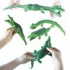 Brinquedo de apertar crocodilo verde, recuperação lenta, TPR, alívio do estresse, animal elástico, espreme, sensorial, brinquedo de apertar, crianças, adultos, presente de natal