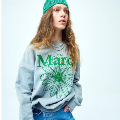 [Mardi mercredi] Sweatshirt Flowermardi_grey Grün