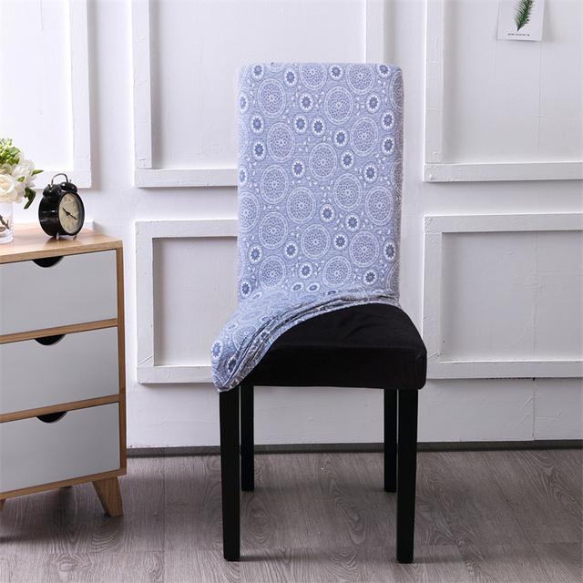 Geometry Chair Cover Flexible Stretch Spandex Chair Cover For Dining Room Restaurant Weddings Banquet Hotel Elastic Chair Cover for Home