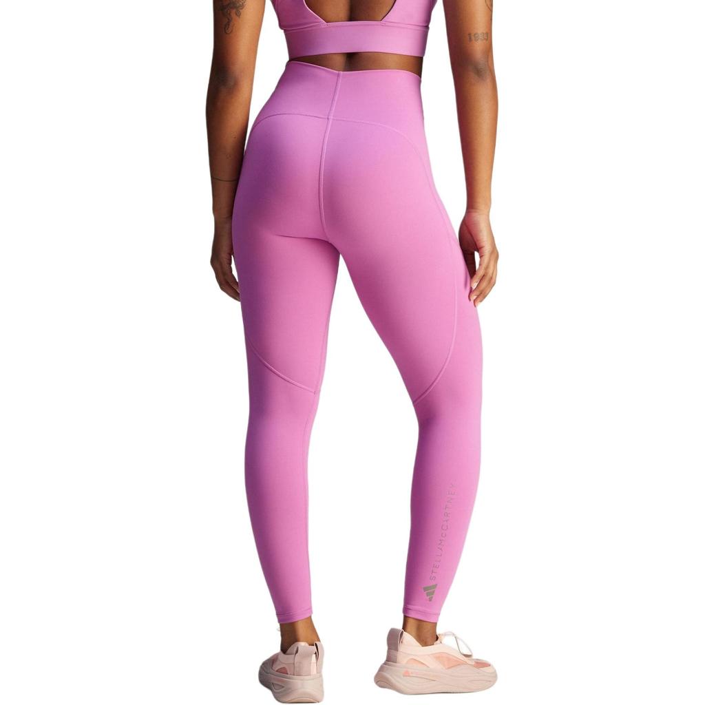 Adidas Solid Color High Waist Slim Fit Nine-Point Yoga Pants Women Pants Light-Purple JJ1647
