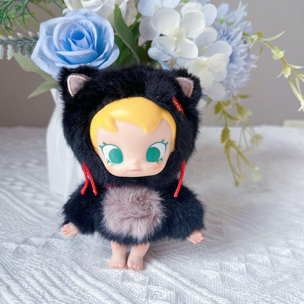 1 Piece Bag Decoration Baby Molly Pocket Friends Series Vinyl Figure Pendant Toys Kawaii Model Plush Keychain Children'S Gift