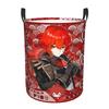 Custom Anime Genshin Impact Laundry Hamper Large Storage Basket Manga Kids Nursery Toy Organizer