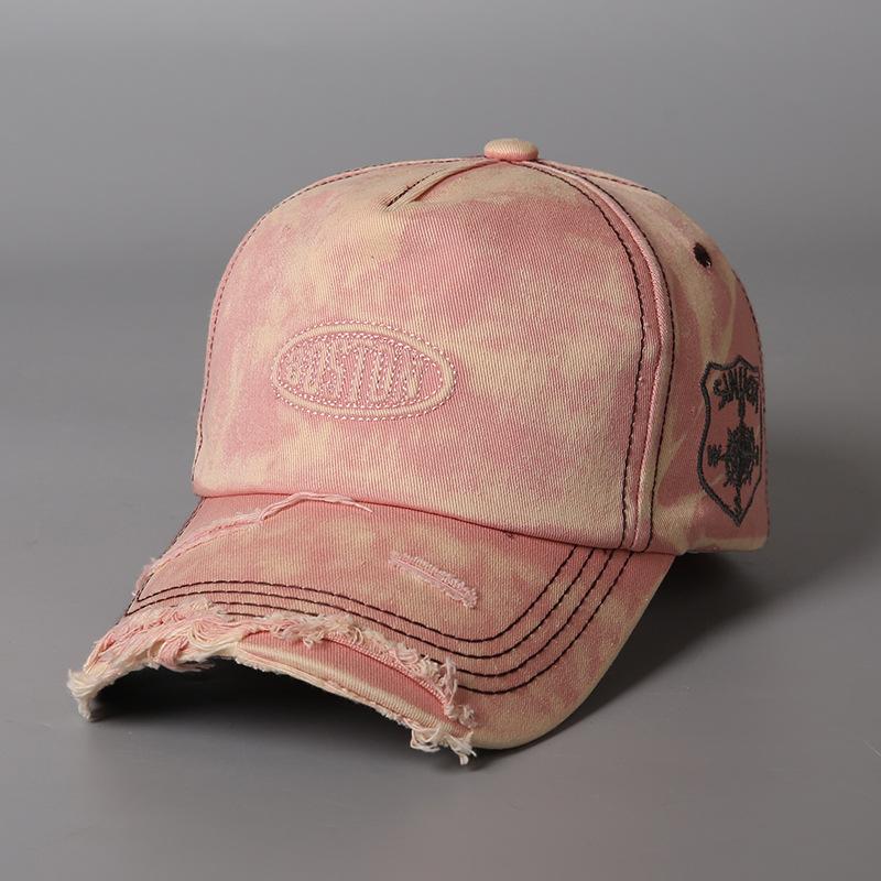 Retro old ripped baseball cap men's trend embroidery outdoor casual cap all-season hat