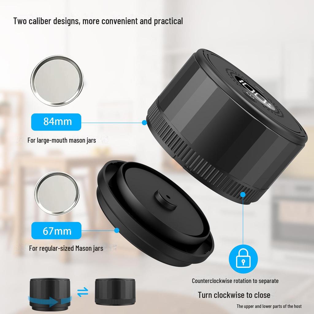 Mason Jar Electric Vacuum Sealer for Food Preservation