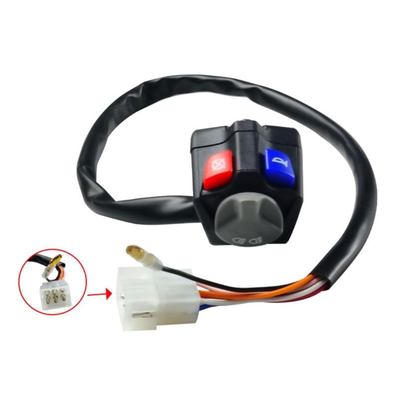 Motorcycle Starter Stop Button High/Low Beam Horn Switch Motorbike Accessories Combination Switch
